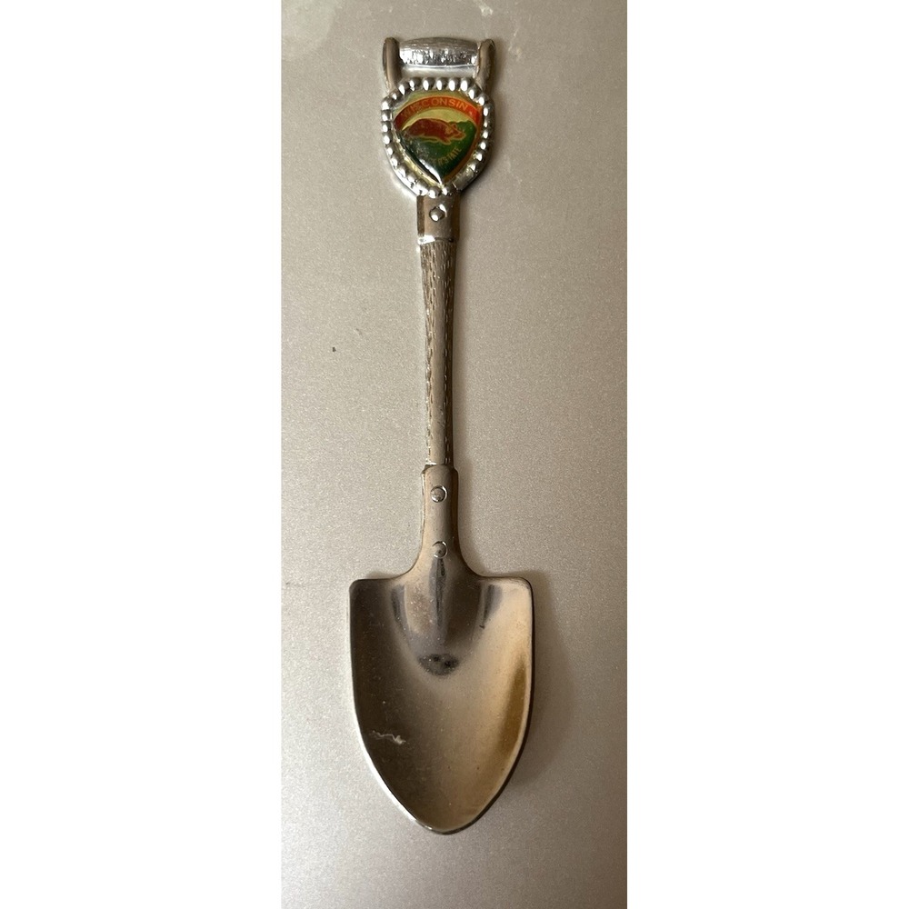 Vintage Souvenir Spoon US Collectible Wisconsin Badger State
